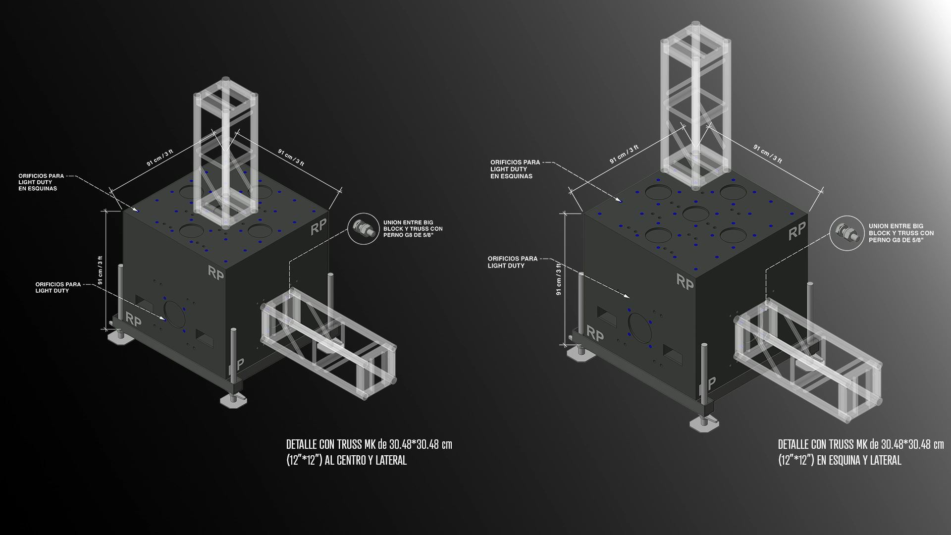 CONTRAPESOS 1700 KG METÁLICOS EN CANCÚN
